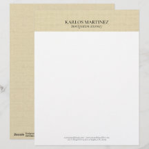 Einfache helle Beige Leinen Bray-Typografie