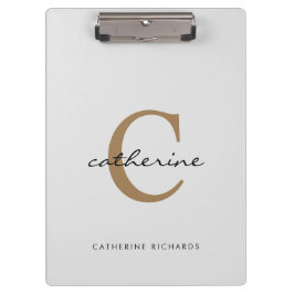 Einfache hellgraue Anwendung Klemmbrett