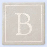 Einfache hellgraue Monogramm