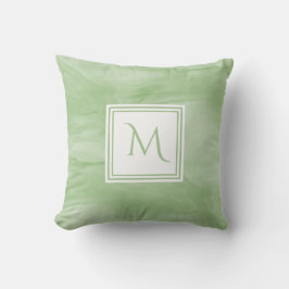 Einfache hellgrüne, subtile Marmorverkleidung Mode Kissen