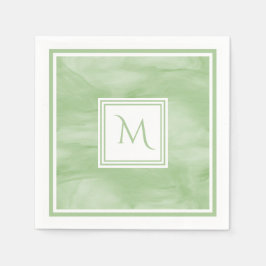 Einfache hellgrüne, subtile Marmorverkleidung Mode Serviette