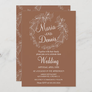 Einfache Herberge Terracotta Gran Café Einladung