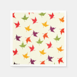 Einfache Herbstausblendung Muster farbig Serviette