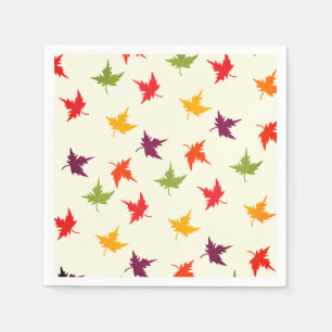 Einfache Herbstausblendung Muster farbig Serviette