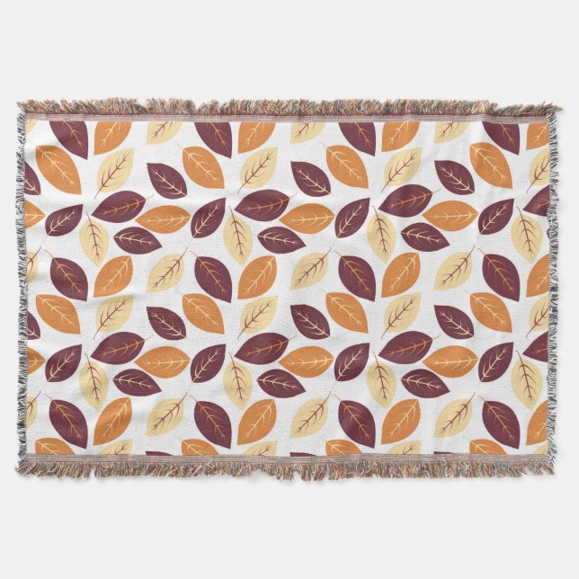 Einfache Herbstleaves-Throw-Blanket Decke (Vorderseite)