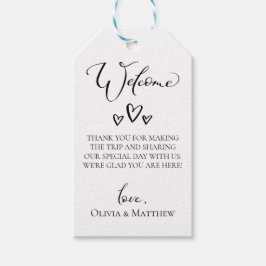 Einfache Herz-Hochzeitsnahrung Geschenkanhänger