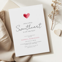 Einfache Herz Little Sweetheart Babyparty