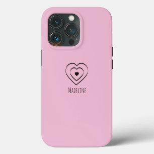 Einfache Herzen, handgezeichnet, beliebige Farbe N Case-Mate iPhone Hülle
