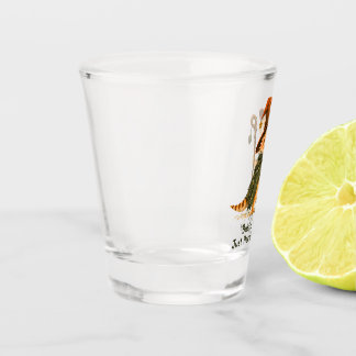 Einfache Hexe, hier nur wegen der Süßigkeiten Bart Schnapsglas