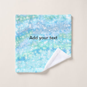 Einfache Himmelblau glitt funkelnde Sterne fügen I Waschlappen