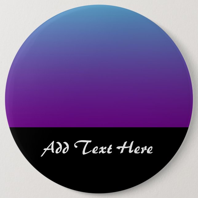 Einfache Hintergrundfarbe Türkis Blau Lila Button (Vorderseite)