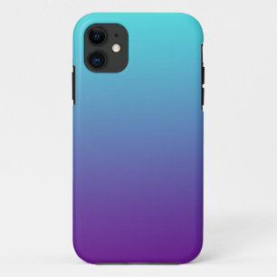 Einfache Hintergrundfarbe Türkis Blau Lila Case-Mate iPhone Hülle