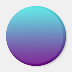 Einfache Hintergrundfarbe Türkis Blau Lila Magnet