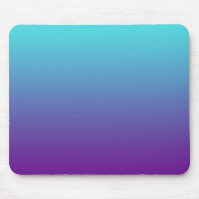 Einfache Hintergrundfarbe Türkis Blau Lila Mousepad (Vorne)