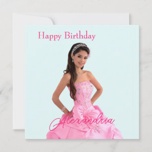 Einfache Hochladen von Foto-Add-Name Happy Geburts Karte