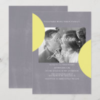 Einfache Hochzeit aus grauem Foto