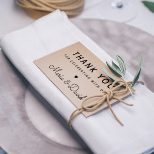 Einfache Hochzeit Danke Gummistempel