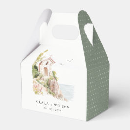 Einfache Hochzeit der katholischen Wasserfarbenkir Geschenkschachtel