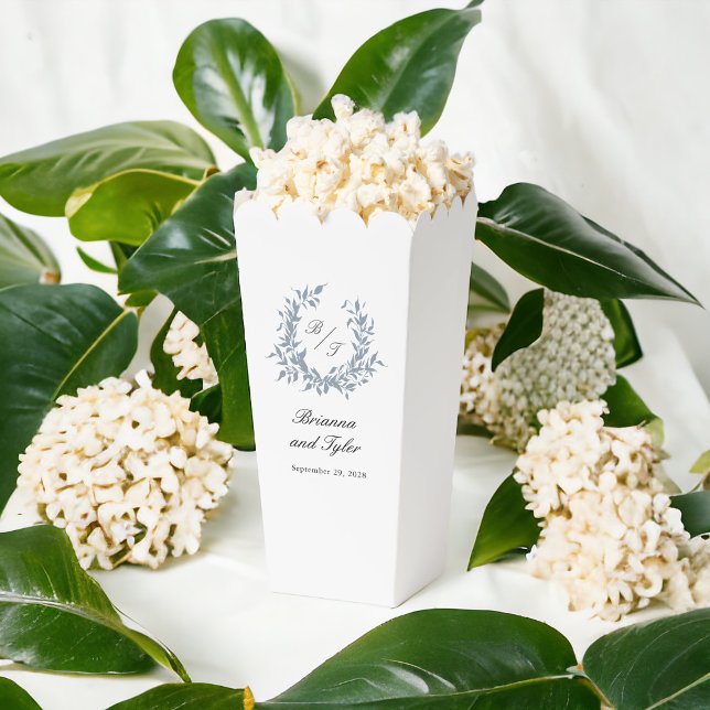 Einfache Hochzeit des dunkelblauen Monogram-Wappen Geschenkschachtel (Von Creator hochgeladen)