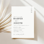 Einfache Hochzeit Einladung<br><div class="desc">Erhöhen Sie Ihre Hochzeitsästhesie, ohne die Bank zu brechen. Dieses preisgünstige Hotel empfängt Sie mit einem gepflegten und eleganten Design mit einer Touch von Eleganz und Klasse. Personalisieren Sie es mit Ihren Namen und Hochzeitsdetails für ein zeitloses Aussehen, das Set den perfekten Ton für Ihren besonderen Tag. Überspringen Sie die...</div>