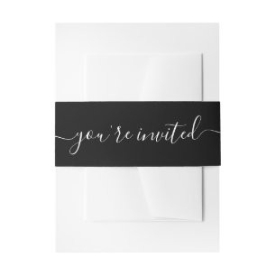 Einfache Hochzeit Einladungsbanderole