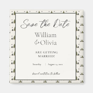 Einfache Hochzeit im rustikal-schicken Wald Magnet