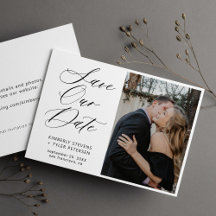 Einfache Hochzeit in elegantem Foto