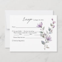 Einfache Hochzeit mit Aquarellblumen