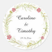 Einfache Hochzeit mit Blütenblättern