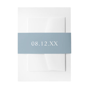 Einfache Hochzeit mit Light Blue Einladungsbanderole