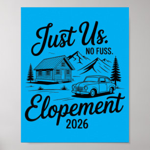 Einfache Hochzeit nur für uns 2026 Mikro-Hochzeit Poster