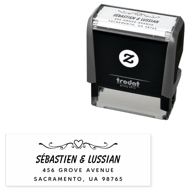 einfache Hochzeit Permastempel (Beispiel)