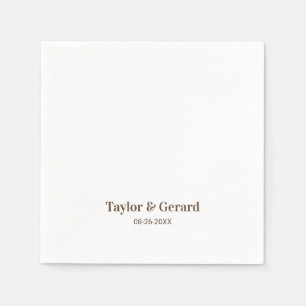 Einfache Hochzeit Serviette