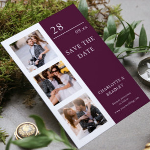 Einfache Hochzeit Speichern Sie das Foto Datum Save The Date