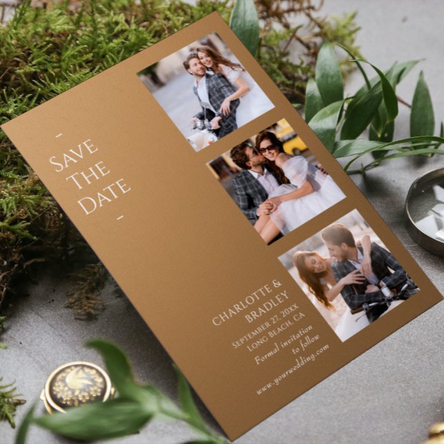 Einfache Hochzeit Speichern Sie das Foto Datum Save The Date (Von Creator hochgeladen)