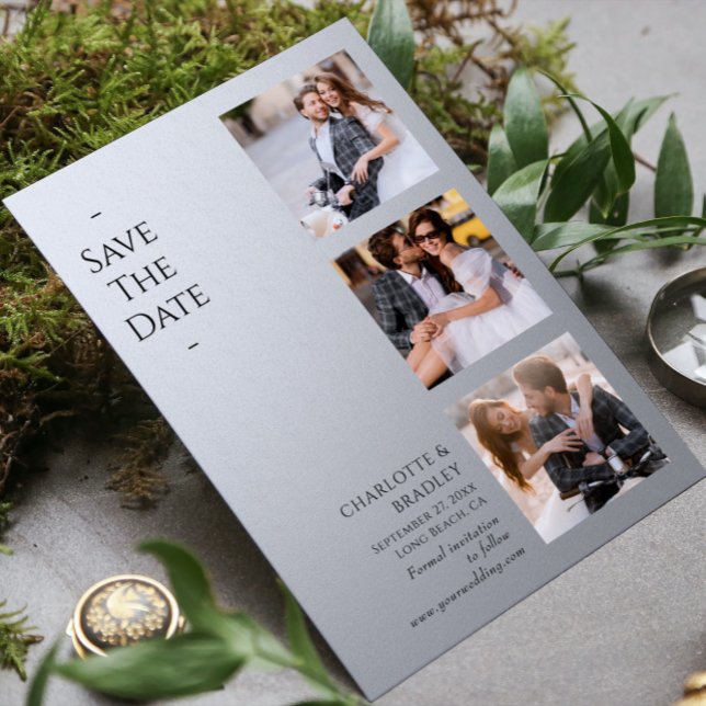 Einfache Hochzeit Speichern Sie das Foto Datum Save The Date (Von Creator hochgeladen)