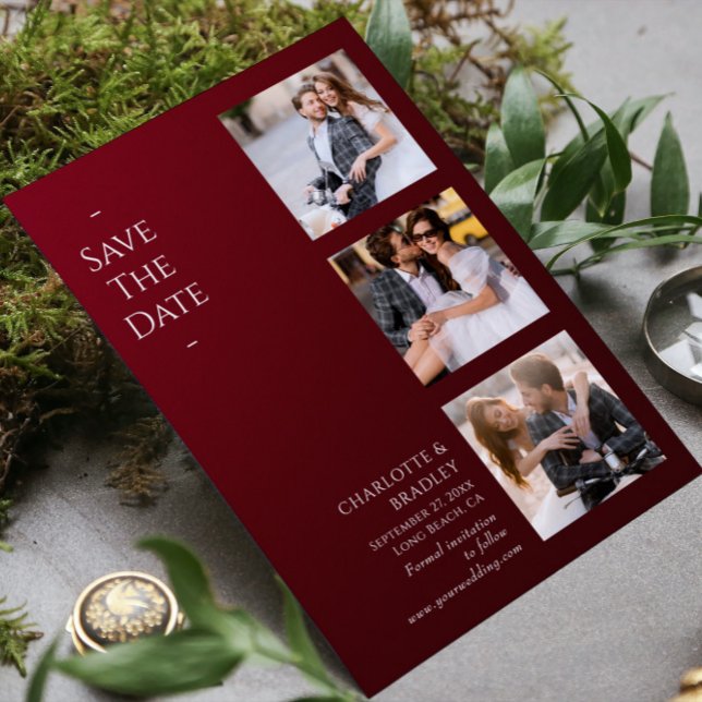 Einfache Hochzeit Speichern Sie das Foto Datum Save The Date (Von Creator hochgeladen)