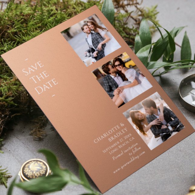 Einfache Hochzeit Speichern Sie das Foto Datum Save The Date (Von Creator hochgeladen)