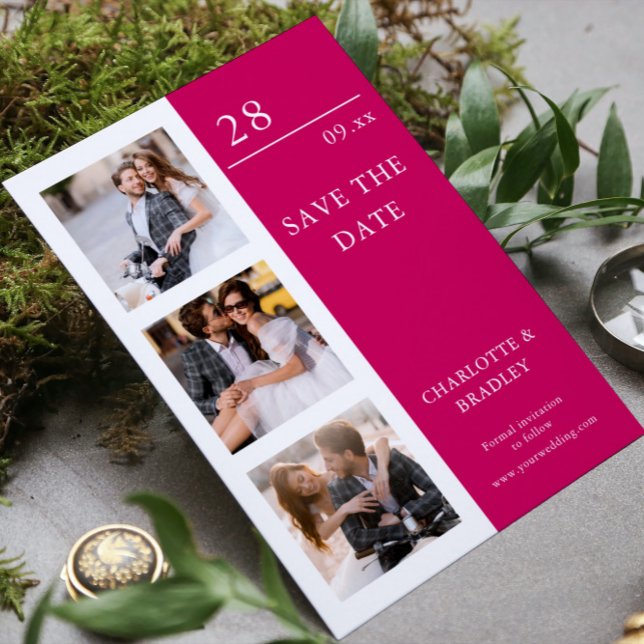 Einfache Hochzeit Speichern Sie das Foto Datum Save The Date (Von Creator hochgeladen)