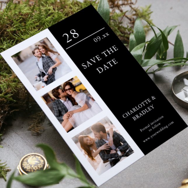 Einfache Hochzeit Speichern Sie das Foto Datum Save The Date (Von Creator hochgeladen)