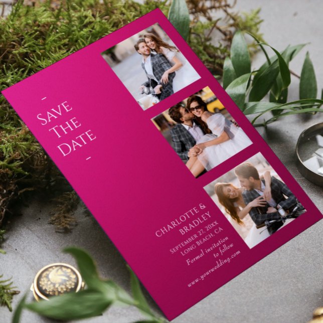 Einfache Hochzeit Speichern Sie das Foto Datum Save The Date (Von Creator hochgeladen)