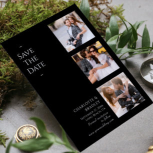Einfache Hochzeit Speichern Sie das Foto Datum Save The Date