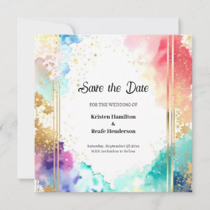 Einfache Hochzeit Speichern Sie die Datumskarte Save The Date