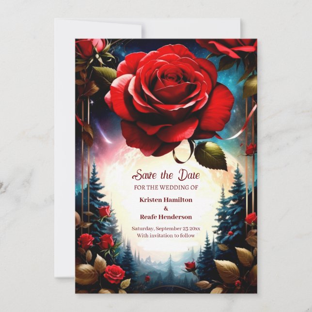 Einfache Hochzeit Speichern Sie die Datumskarte Save The Date (Vorderseite)