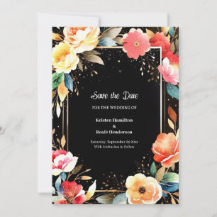 Einfache Hochzeit Speichern Sie die Datumskarte Save The Date