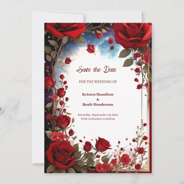 Einfache Hochzeit Speichern Sie die Datumskarte Save The Date (Vorderseite)