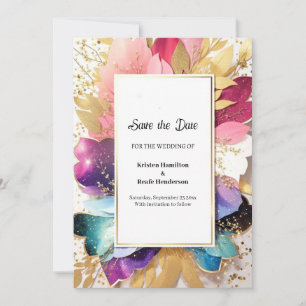 Einfache Hochzeit Speichern Sie die Datumskarte Save The Date