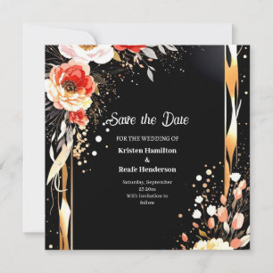 Einfache Hochzeit Speichern Sie die Datumskarte Save The Date