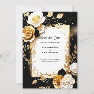 Einfache Hochzeit Speichern Sie die Datumskarte Save The Date