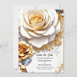 Einfache Hochzeit Speichern Sie die Datumskarte Save The Date